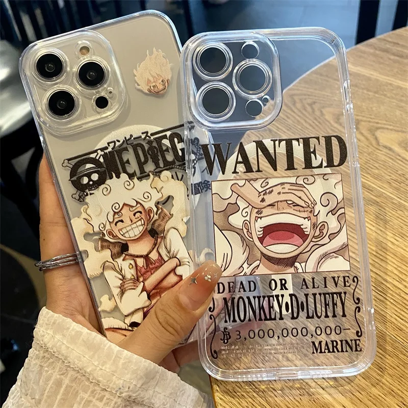Cute Anime One Piece Soft Phone Case For Magsafe For iPhone 16 15 14 13 12 11 Pro Max Magnetic Wireless Charging Silicone Cover
