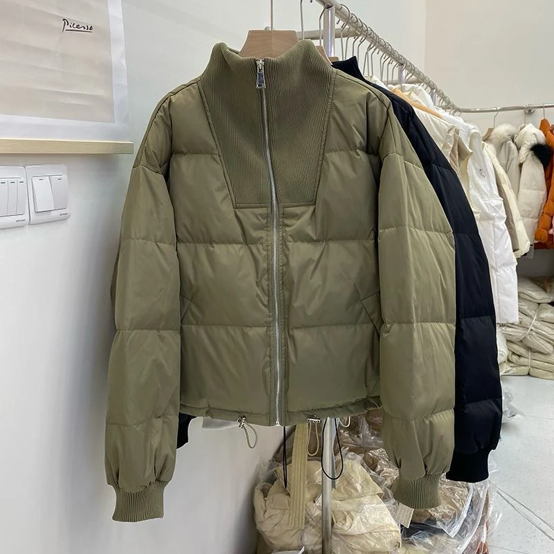 2025年秋冬新作 レディース ショート丈 コットンジャケット ゆったり カジュアル 無地 厚手 アウター