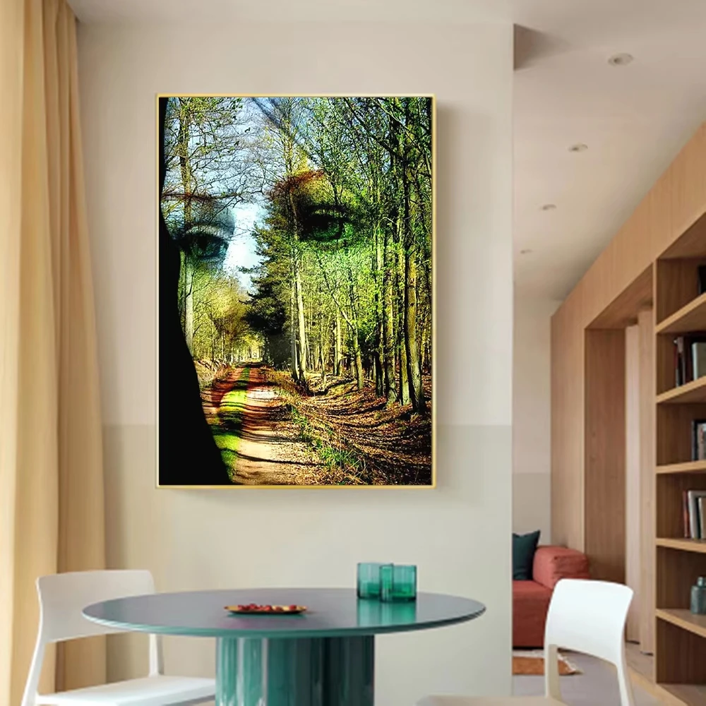 quebra-cabecas-de-500-1000-1200-2000-pecas-rosto-abstrato-e-floresta-–-jogos-de-atividade-familiar-para-sala-de-jogos-quarto-presentes-e-decoracao-de-casa-sem-moldura