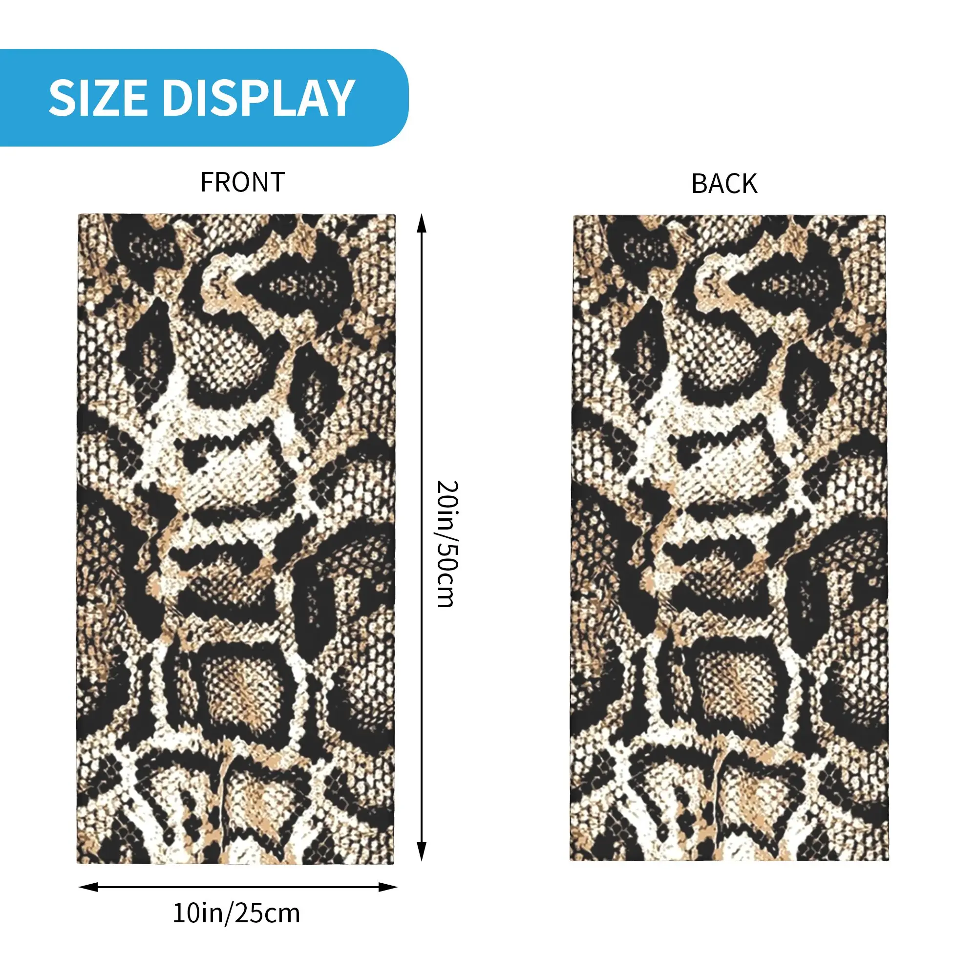 snake skin Bandana Neck Cover Printed Mask Scarf Face Mask Cycling Unisex Adult Winter