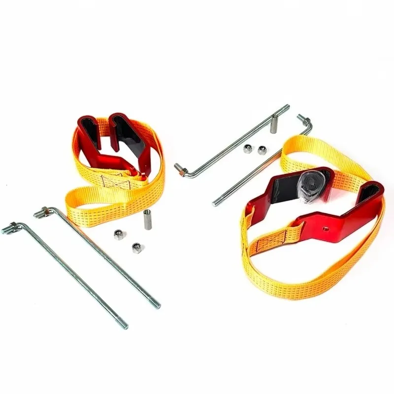 Heavy Duty Nylon Lifting Sling Set, Portable Load Lifting Belt with Metal Frame Buckle, Anti-scratch Protective Lifting