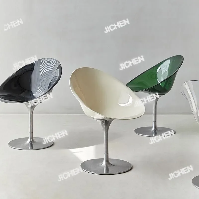 

Скандинавский современный простой вращающийся стул, прозрачный акриловый стул для дома, кафе, обеденный стул