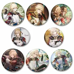 Anime Genshin Impact Brooch Pin Cosplay Kaveh Cute Cartoon Badge Brooches Handmade Tinplate Brooches Accessories Jewelry Gift