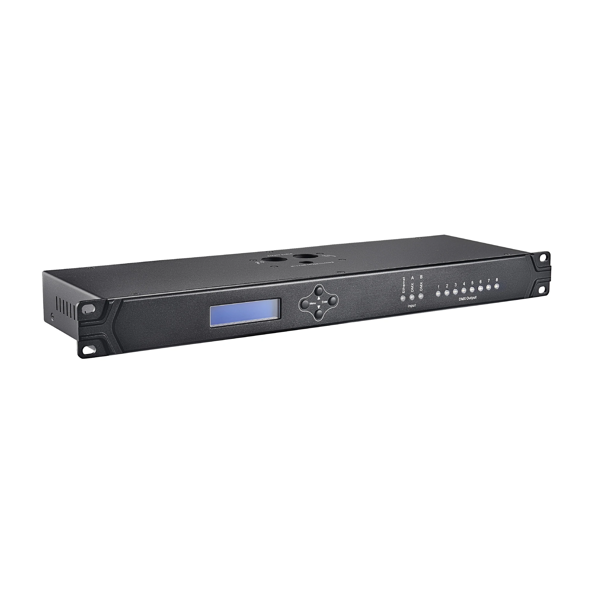High Performance ArtNet SACN 8-Port DMX Splitter Isolated Signal Amplifier for Professional Stage Lighting Control