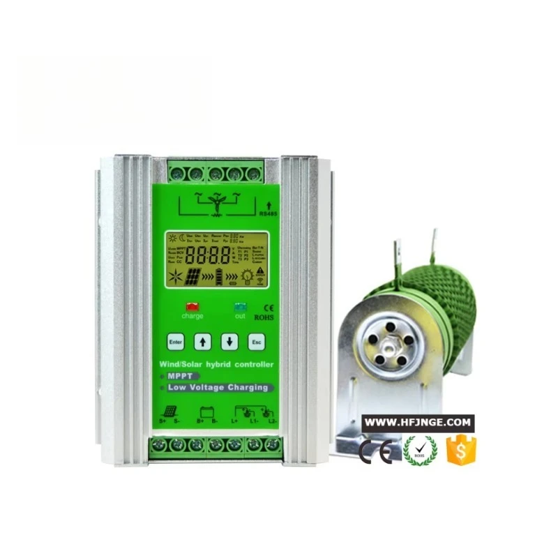 800W MPPT Wind Turbine Generator Charge Controller 12V/24V for 300W Wind & 500W Solar