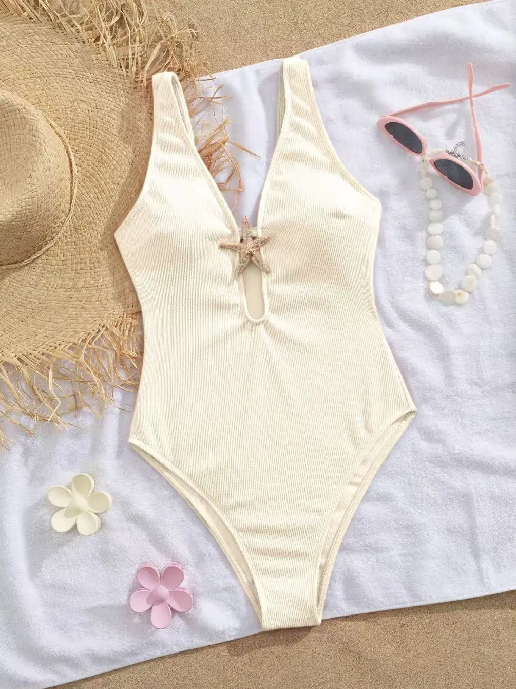 2026 Performance One-Piece Swimsuit Women's Conservative yet Sexy High-Neck Racing Swimsuit for Hot Spring Solid Corset Bodysuit