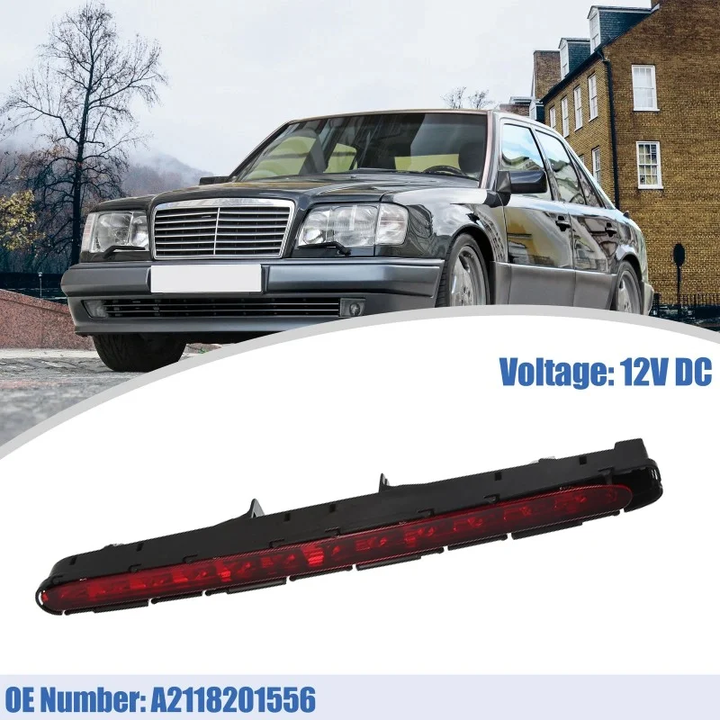 

LED Rear Third Red High Mount Tail Brake Stop Light A2118201556 Fit For Mercedes Benz W211 E Class 03-09 2118201556 2118200156