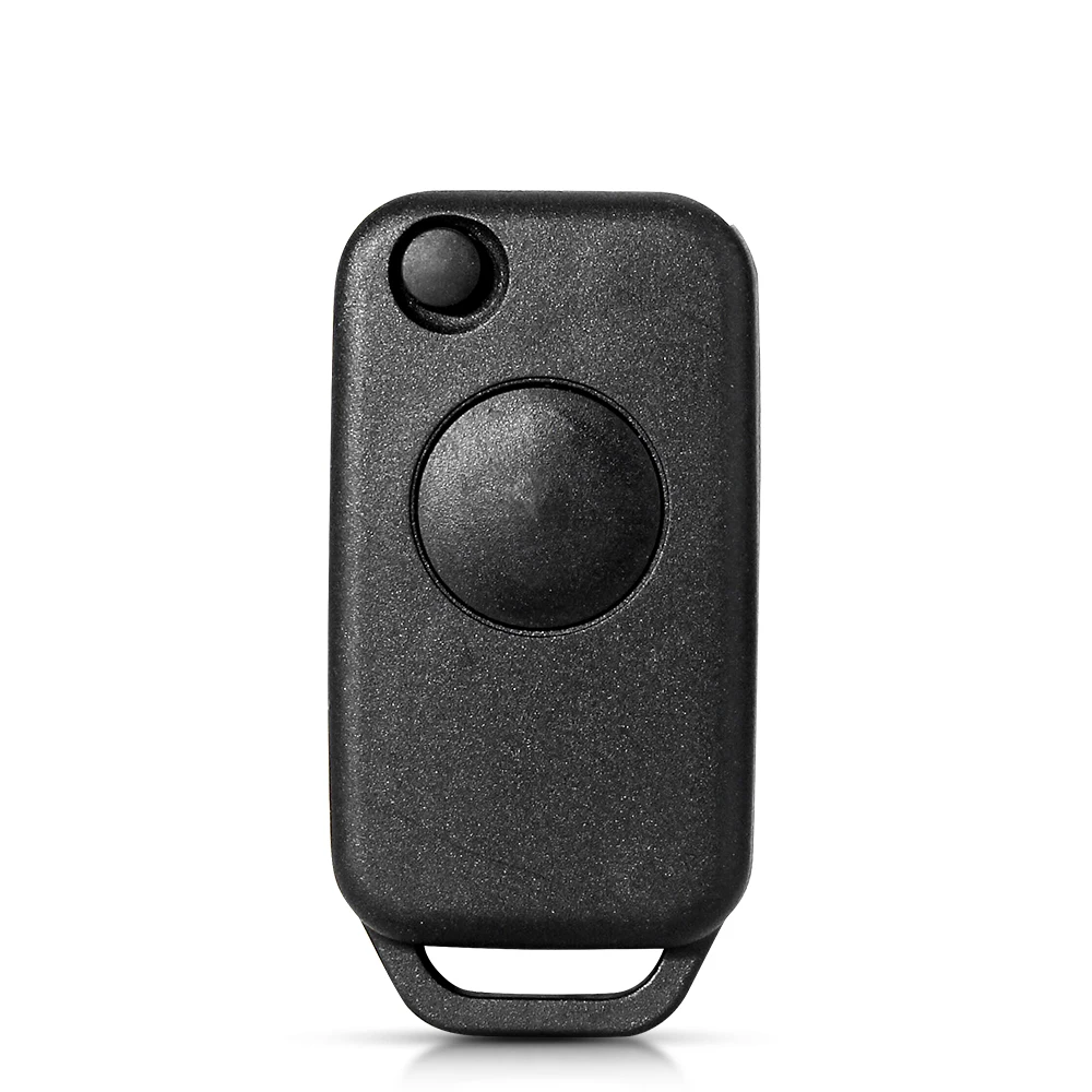 KEYYOU 1 Button Flip Folding Smart Remote Car Key Shell Fob Case Replacement For Mercedes Benz W168 W124 W202 1984-2004 A C E