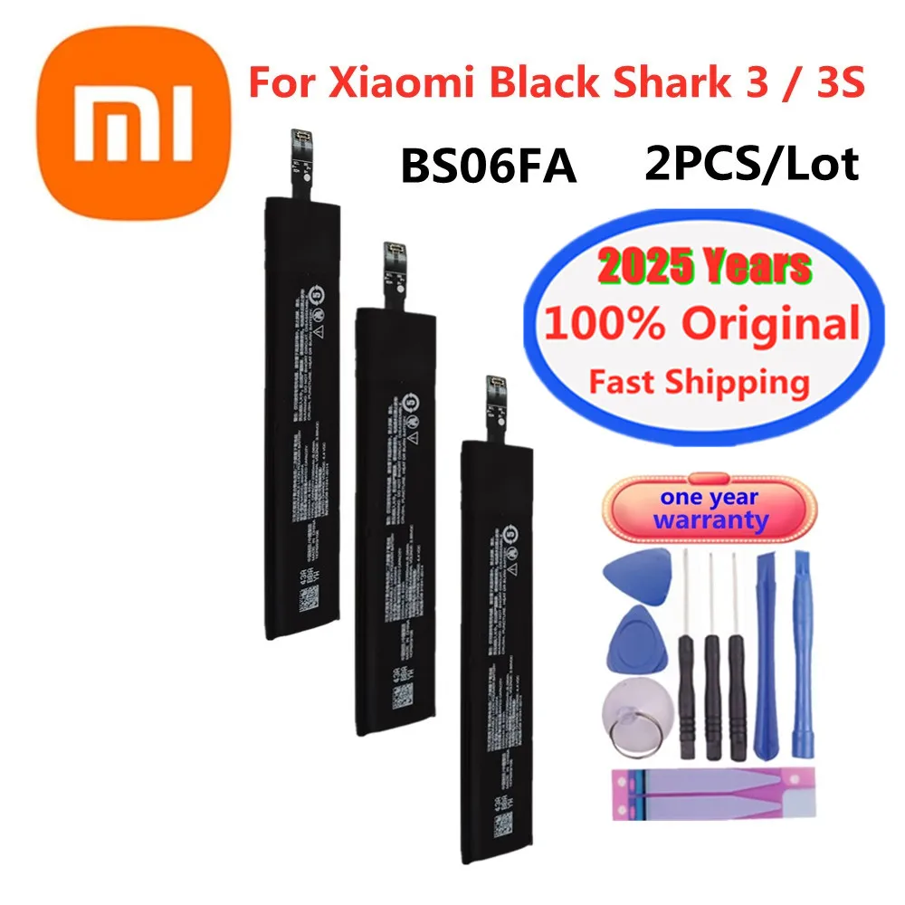 

2025 Years New BS06FA Original Battery For Xiaomi Black Shark BlackShark 3/3S Phone Batteries 2360mAh Fast Shipping