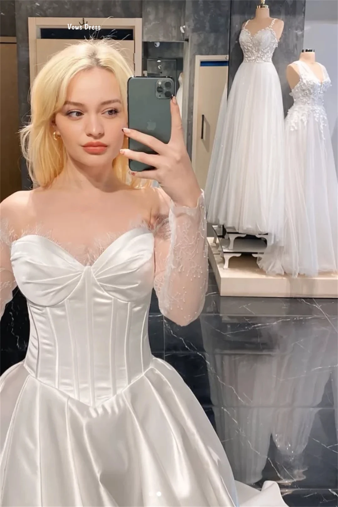 Vows Line A-vestidos de noche para mujer, vestido de fiesta de boda hecho a medida, vestido de graduación para mujer, vestidos elegantes, bata de satén