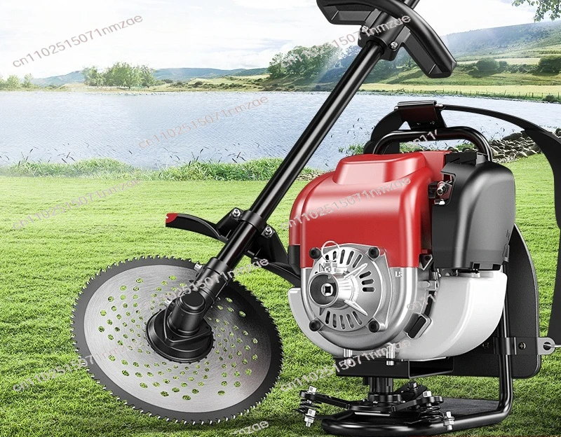 Multifunctional Backpack Gas Grass Trimmer Agricultural Weeder Lawn Moven Cultivator for Home Farming Reclamation