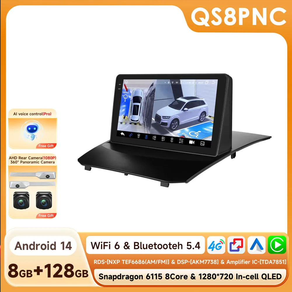 6115 Android autoradio voor Ford Fiesta 2009-2017 draadloze Carplay Auto 4G DSP intelligente multimedia autoradio GPS ondersteuning Sony