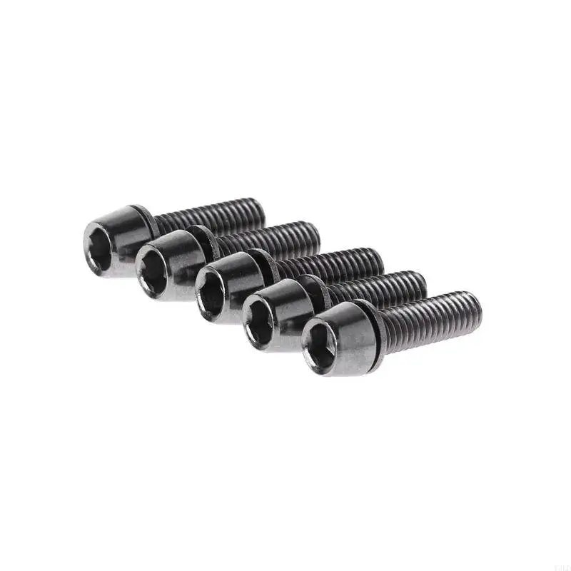 T3LD 5pcs parafuso bicicleta m5x20mm / m6x20mm com peças haste espaçador Bicicleta estrada MTB