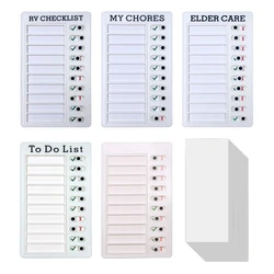 Task Planning Board Portable Plastic Memo Checklist Board Detachable Reusable Memo Checklist for Child Students