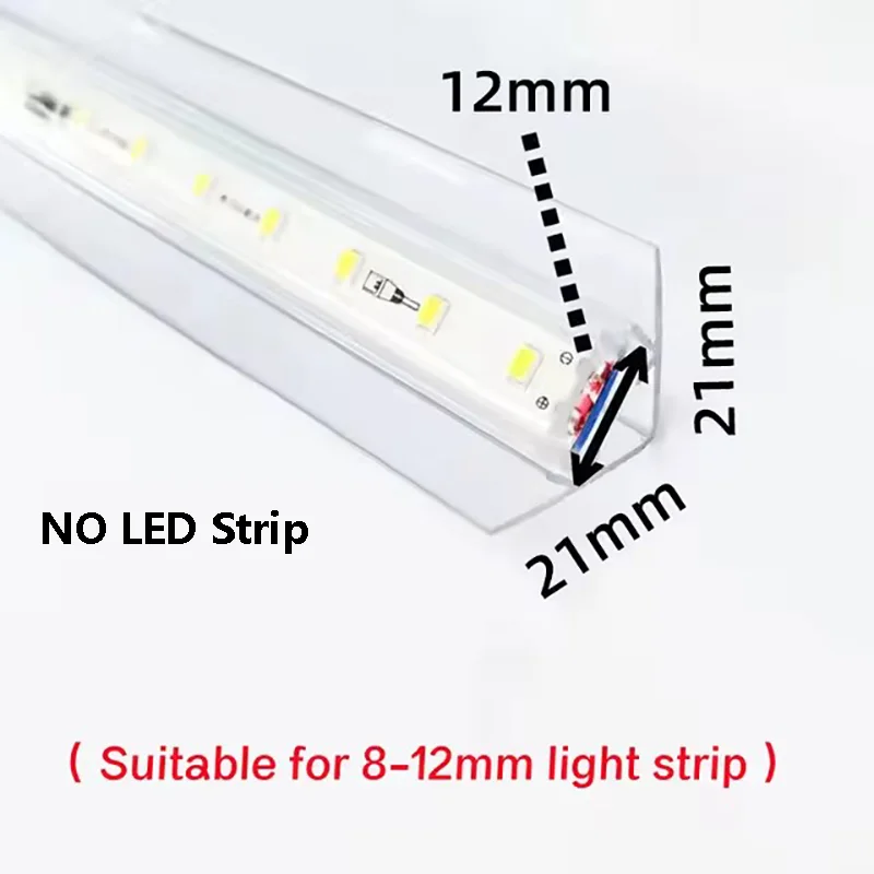 U/V-Shaped Pvc Led Light Strip Installation Fixed Wire Slot Profile Plastic Channel Diffuser Linear Bar Strip Bracket Clips