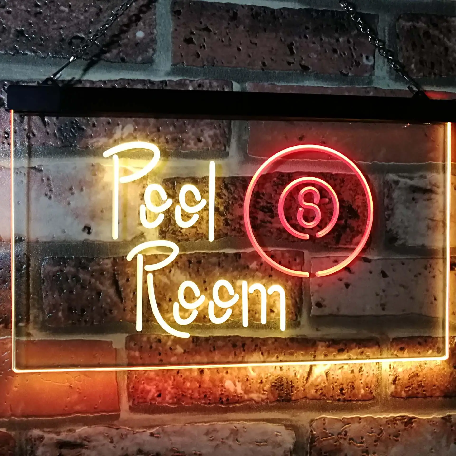 

Комната у бассейна. нет. 8-шаровая двухцветная светодиодная неоновая вывеска st6-i2123