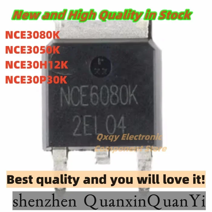 10PCS NEW NCE3080K 3080 NCE3050K 3050 NCE30H12K 30H12NCE30P30K 30P30 TO-252-2 30V80A N-channel MOSFET chip