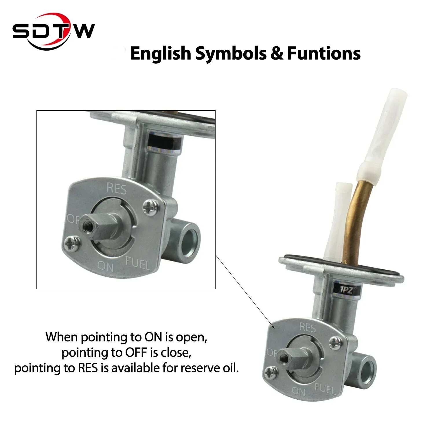 

Fuel Vavle Petcock Shut Off Tank Switch Fits for Arctic Cat 250 300 454 2x4 4x4 ACT