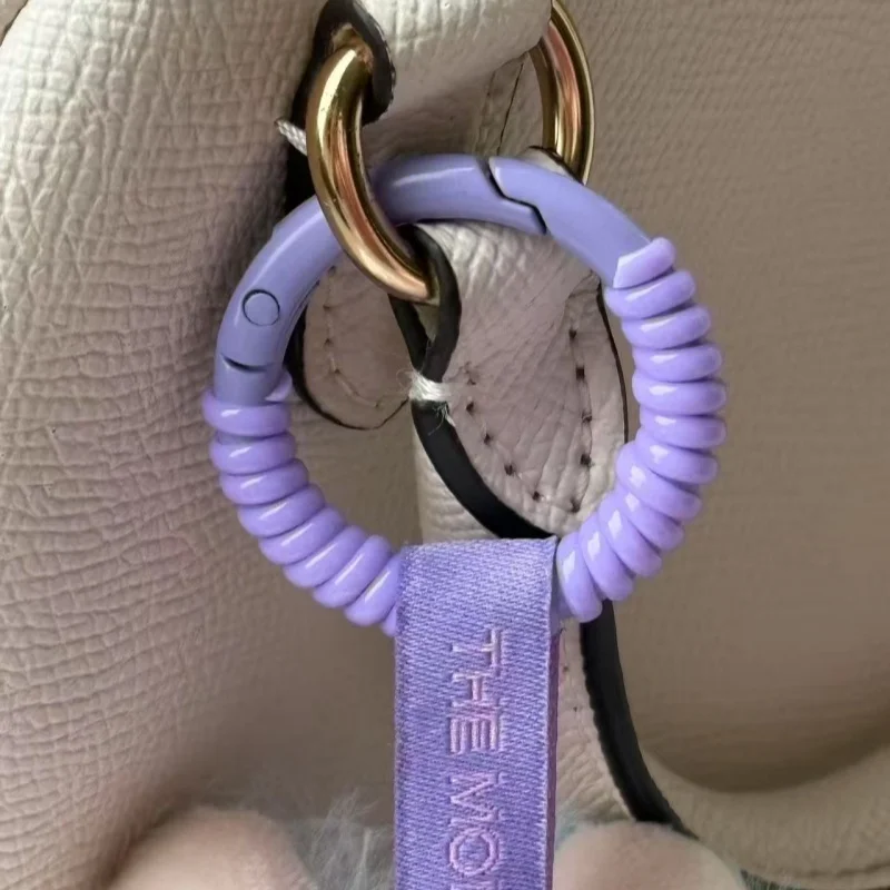 2pcs/pack Doll Anti Drop Buckle Silicone Rope Reusable Keychain Protection Ring Transparent Winding Fixed Accessories