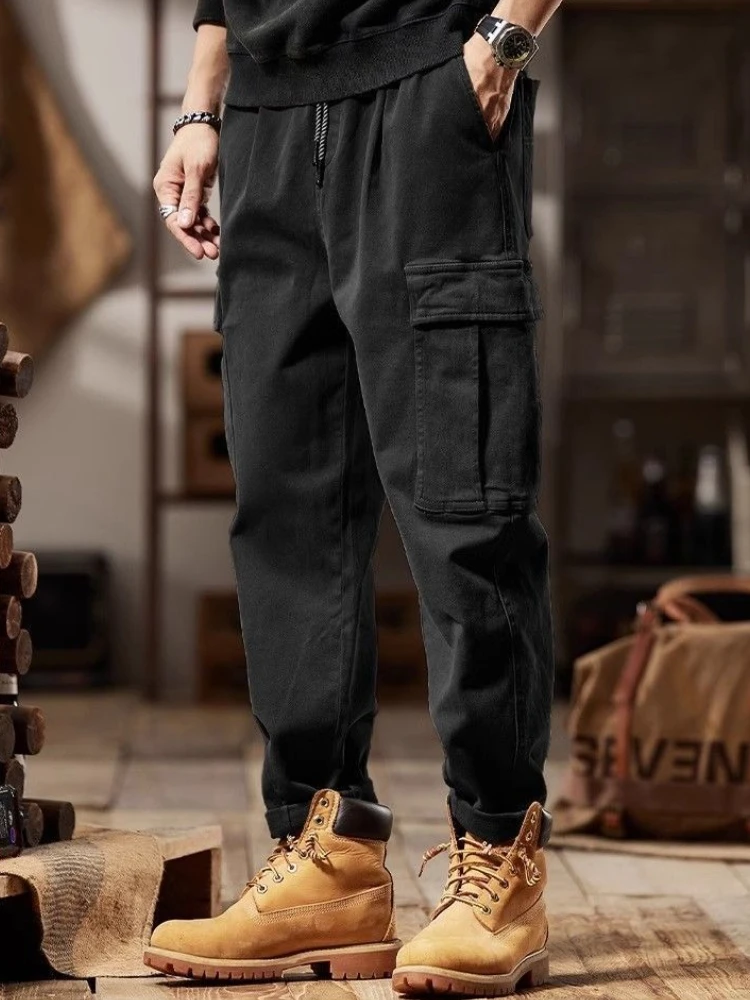 

Spring and Autumn Plain Harem Trousers Man Hiking Outdoor Aesthetic Designer New In Long Cheapest Harajuku Cargo Pants for Men