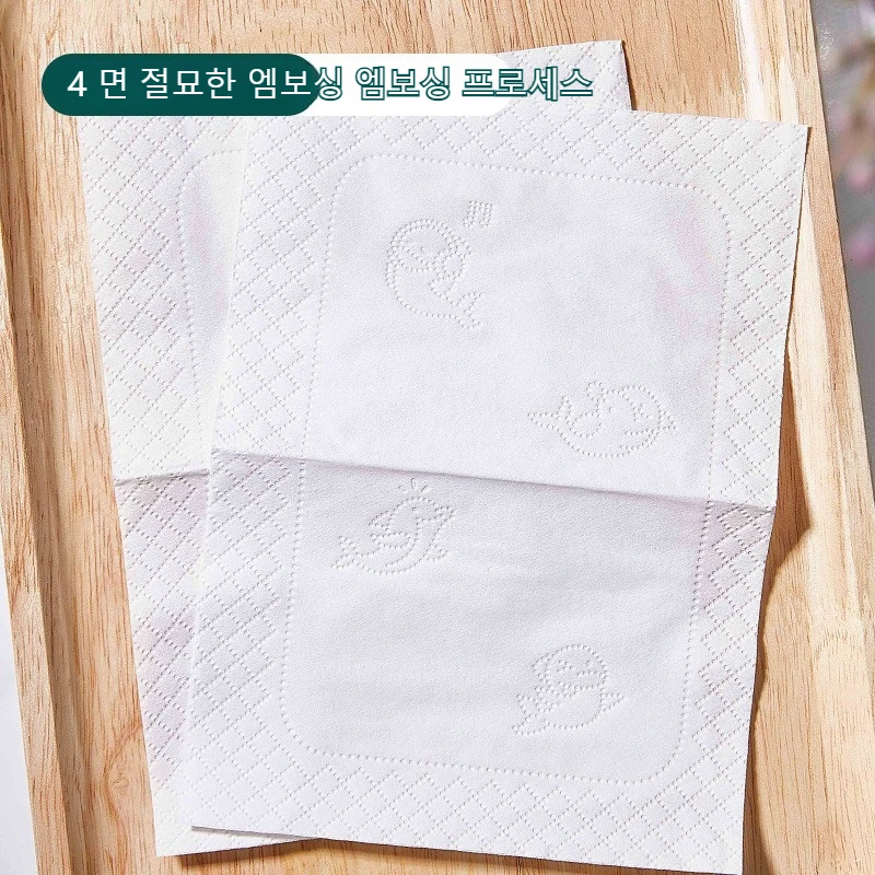 1/8 Packs of 500 Thick 5-layer Classic Soft Facial Tissue Removable Household Car paper towel Paper towel
