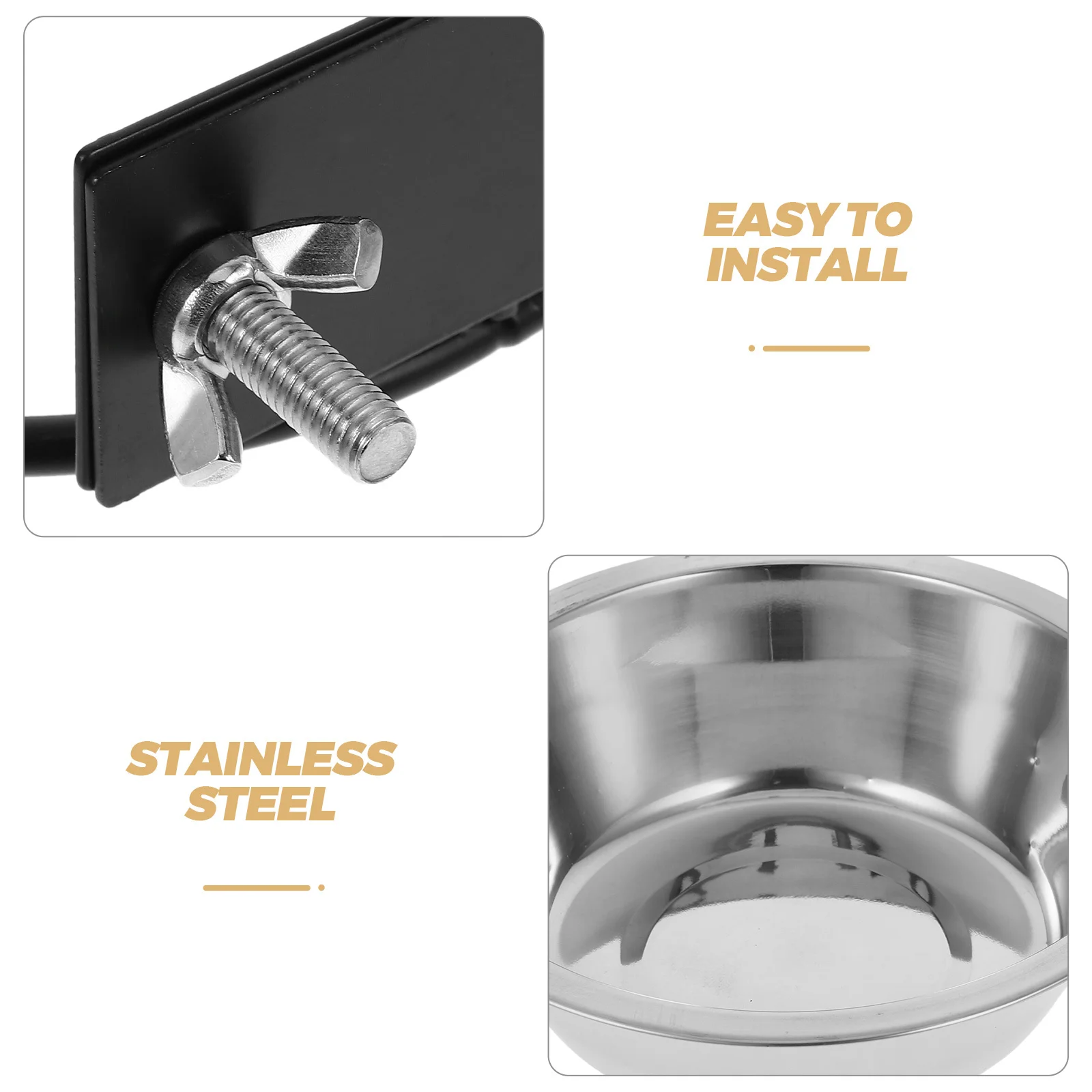 وعاء الكلب المرتفع القابل للتركيب على الحائط من الفولاذ المقاوم للصدأ محطة تغذية الحيوانات الأليفة للقطط والكلاب وعاء الماء المرتفع لتوفير المساحة