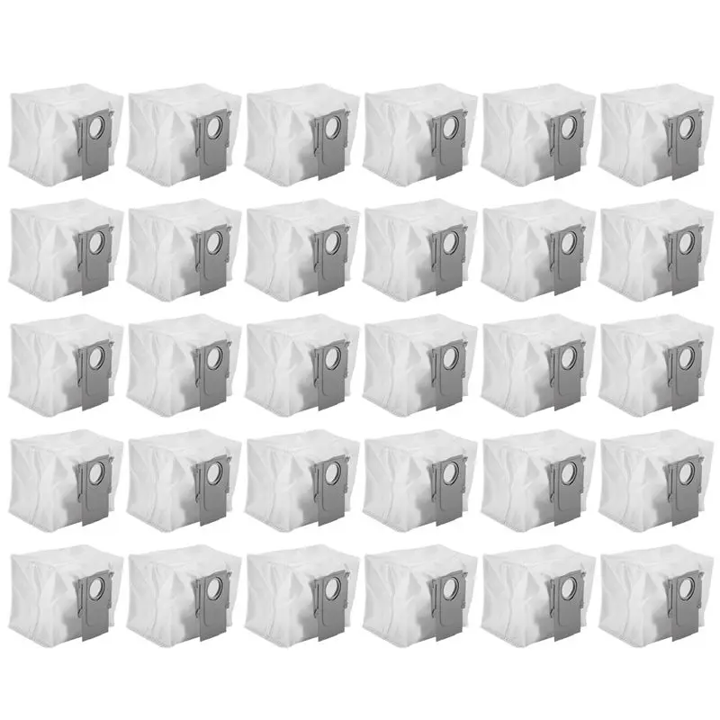 

Essential Top 30Pcs Dust Bag Replacement Accessories For Roborock T8, G10S, Q7 MAX, Q7 Max+, S7 MAXV Ultra Robotic Vacuum Cleane