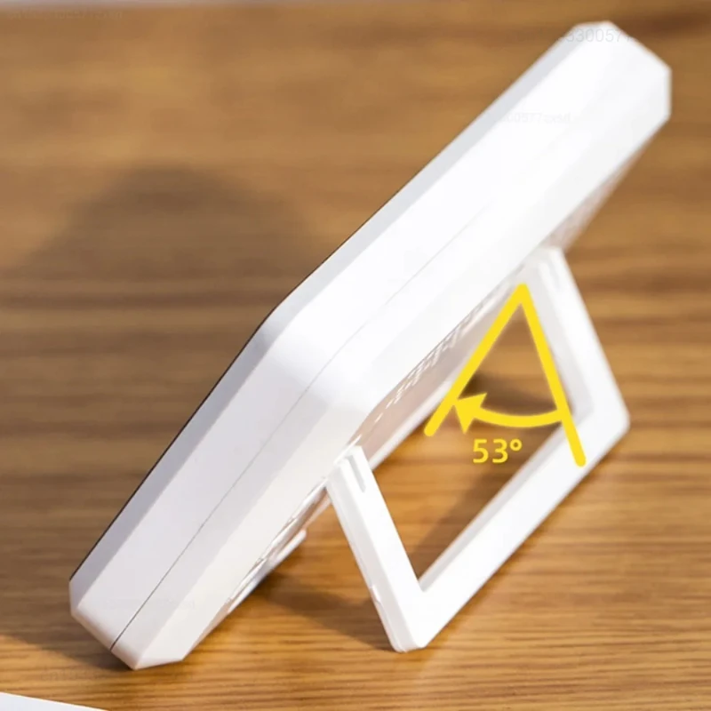 Xiaomi-deli電子体温計、湿度計、気象ステーション、テーブル時計機能付き高精度、インテリジェンス