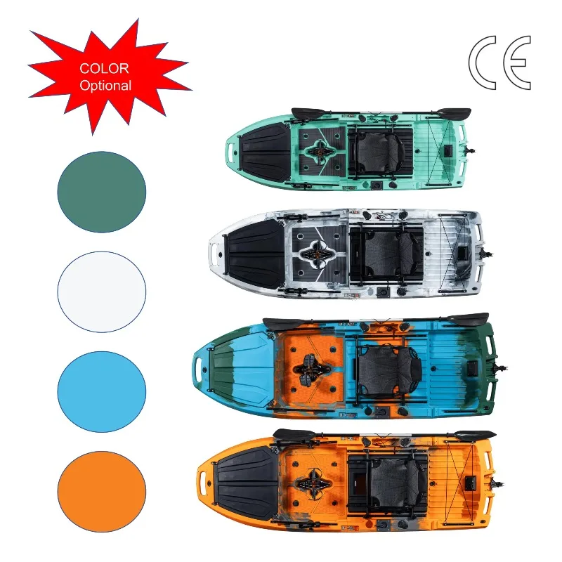 2026 New Modular 10ft Fin Pedal Kayak Easy Store Fishing Pedal Drive 3-Person Live Fish For Ocean Fishing Kayak Tandem Solo 3M