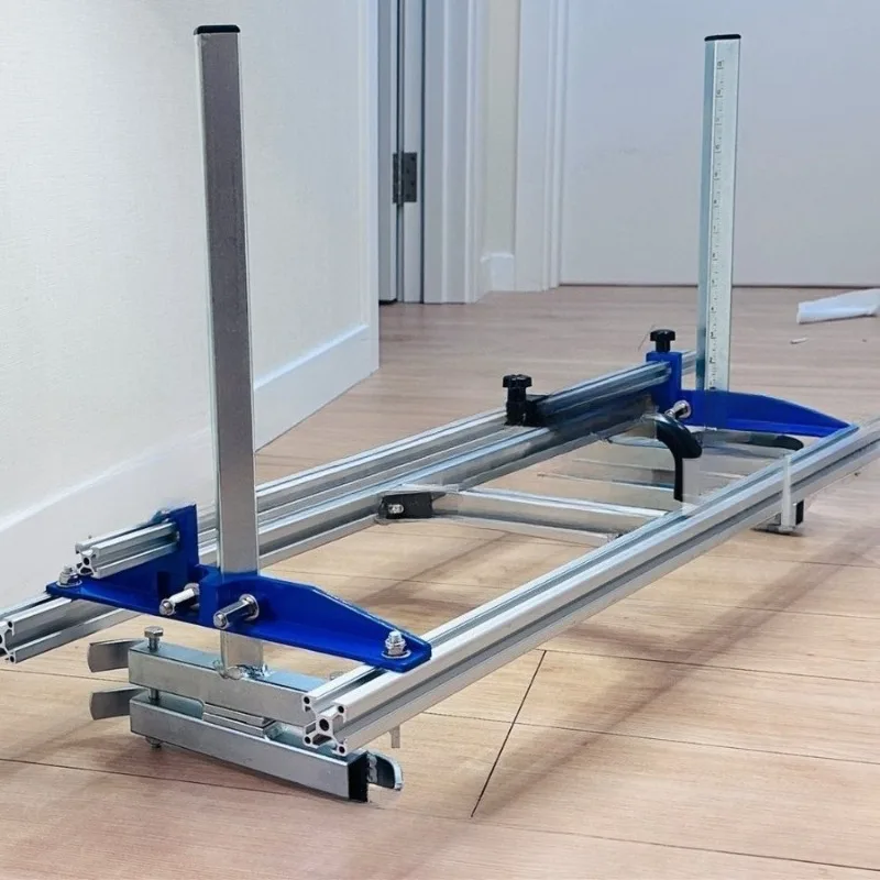 Multifunctional woodworking panel positioning fixture, adjustable cutting limit frame, woodworking workshop tooling
