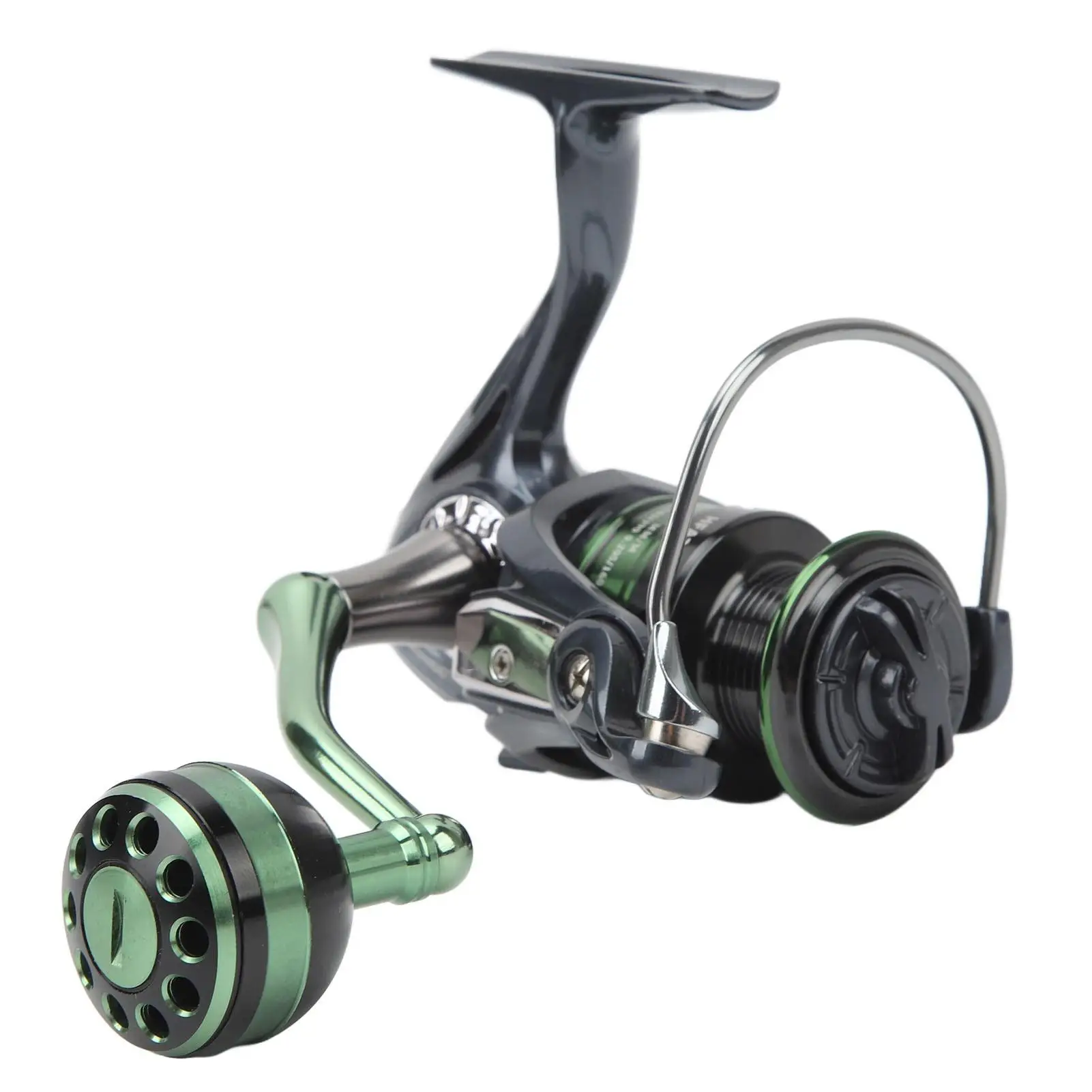 

Compact Fishing Reel 5.2:1 Gear Ratio, Full Metal CNC Handle, Ball Grip - Ideal for freshwater Angling