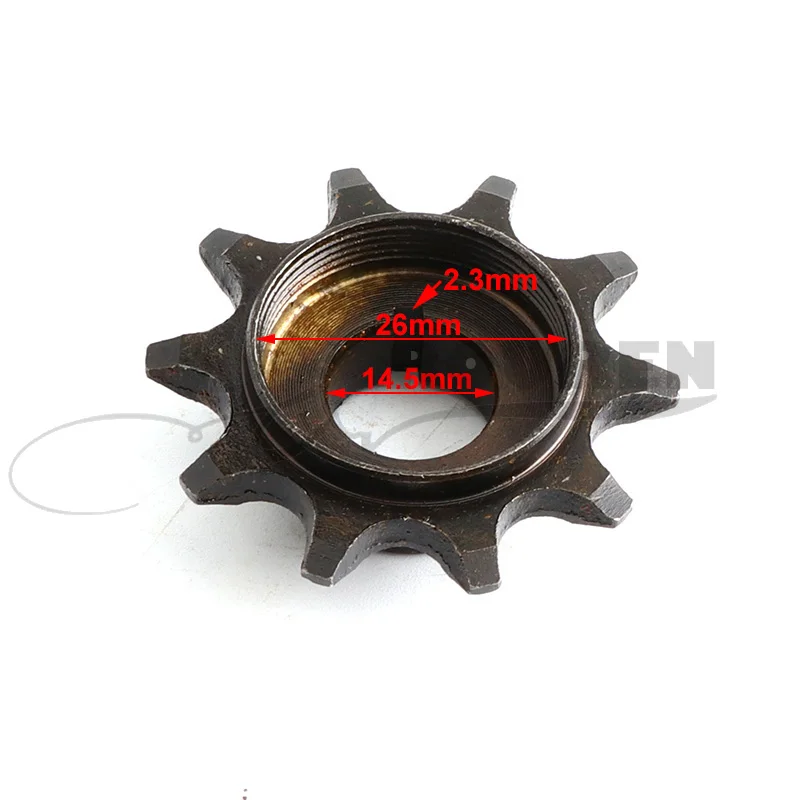 10 Teeth Steel Front 415 Chain Sprocket Universal for 2 Stroke 47 49cc 66cc 70cc Dirt Bike Pit Bike ATV Motorcycle Accessories