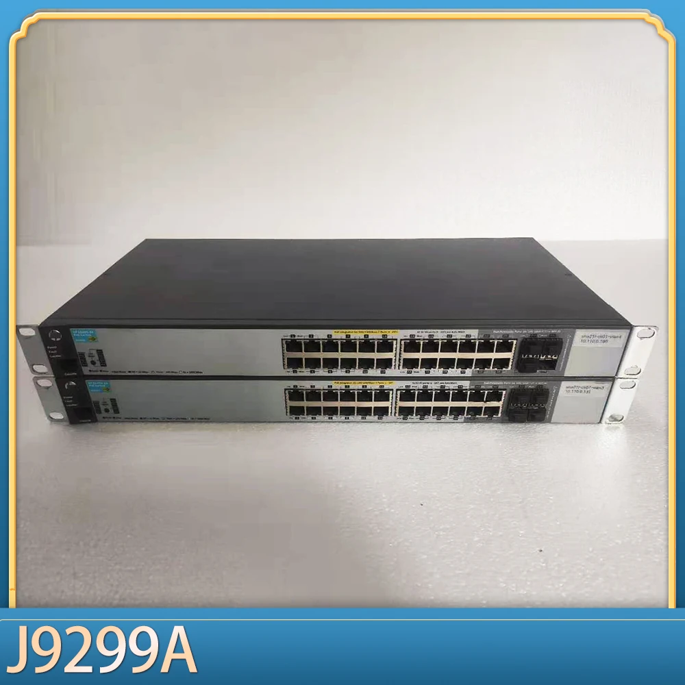 1pcs For HP 2520G-24-POE Switch 24 Port Gigabit POE Power Management Switch J9299A