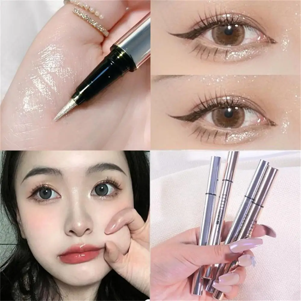 Glitter Eye Liner Fleuren Ogen Liggend Zijderups Markeerstift Ogen Make-Up Vloeibare Oogschaduw Glitter Oogschaduw Oogschaduw