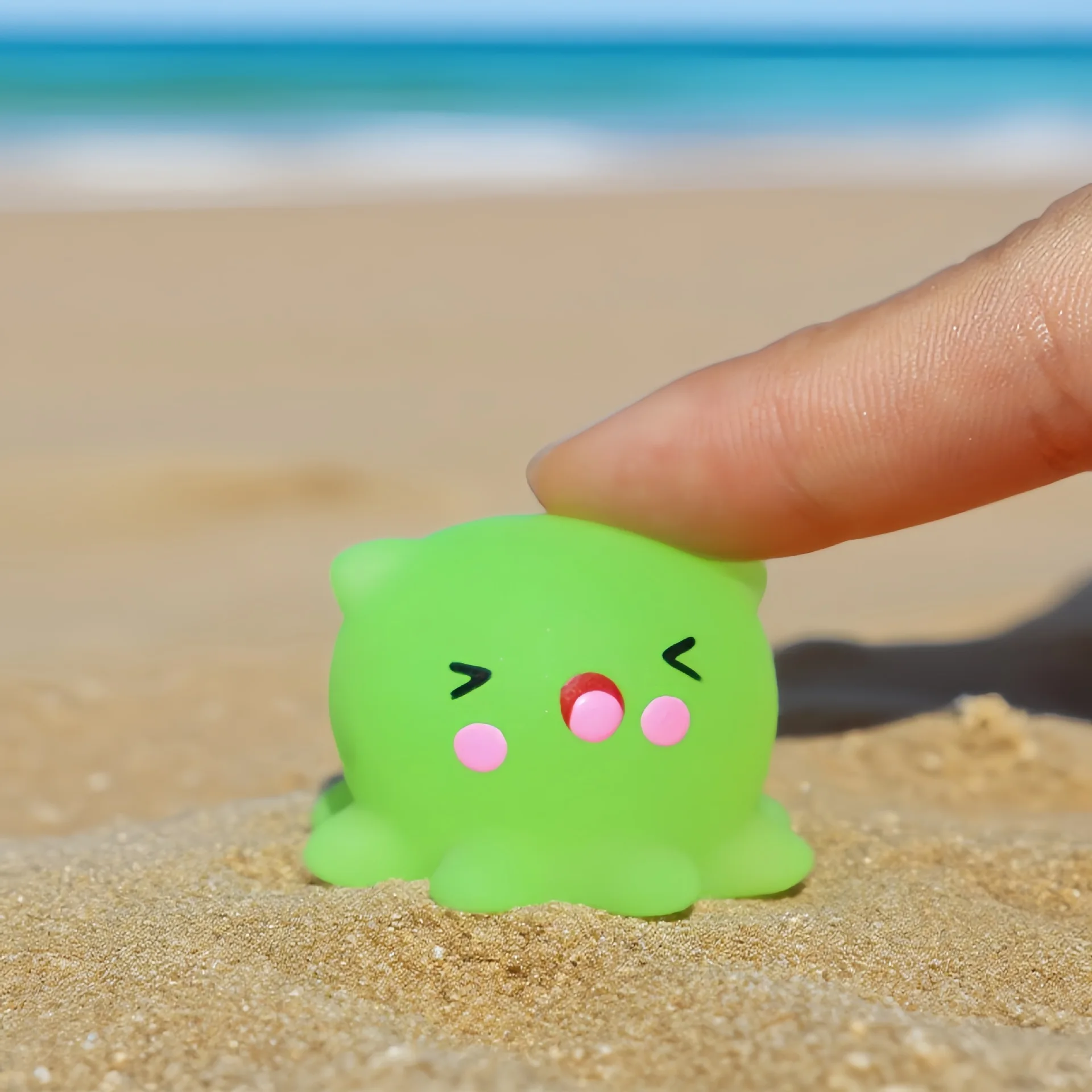 5-10 Stuks Leuke Zachte TPR Snoep Kleine Octopus Familie Serie Pinch Fidget Mini Zee Dier Octopus Squeeze stress Squishy Speelgoed