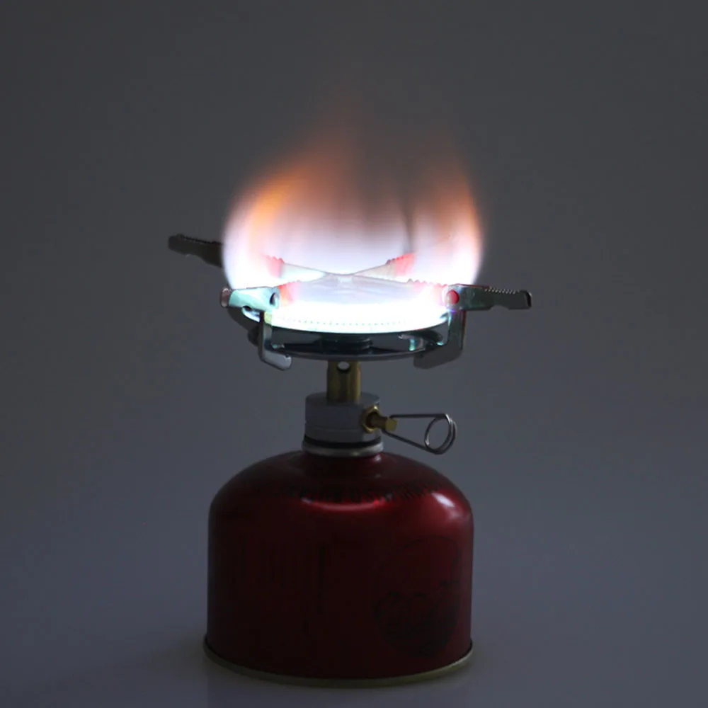 Fogão a gás para acampamento ao ar livre, com bolsa de armazenamento, conjunto de panelas portátil, mini piquenique, ferramentas de cozinha, leve, cabeça de fogão