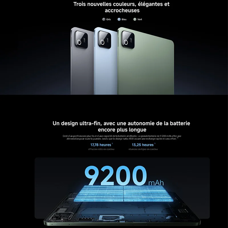 Xiaomi Pad 8, Wi-Fi, Snapdragon® 8s Gen 4, 11,2 pulgadas, 144 Hz, Cámara de 13 MP, 9200 mAh 4
