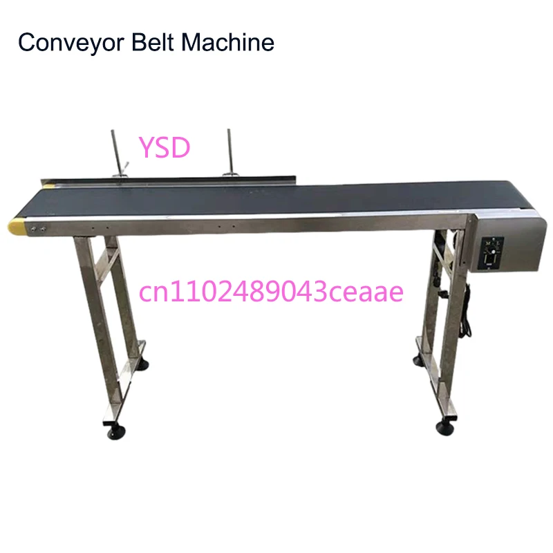 150 CM PVC Conveyor Belt Machine Adjustable  Stainless Steel GuardrailAutomatic Electrical Industrial Transport belts