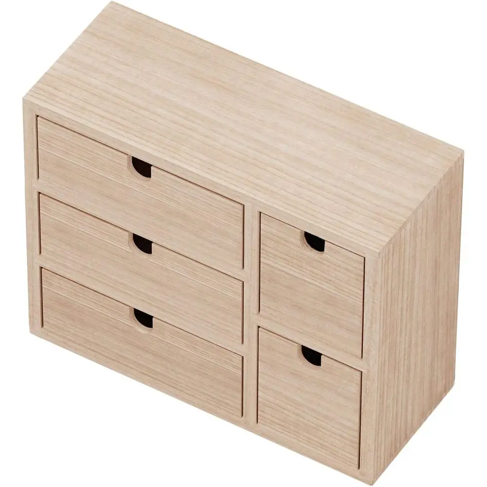 

Настольный органайзер BGT Capri для офисных принадлежностей, набор для шитья и шкатулка для драгоценностей, декоративная маленькая деревянная шкатулка DIY Project Unfinished Woo