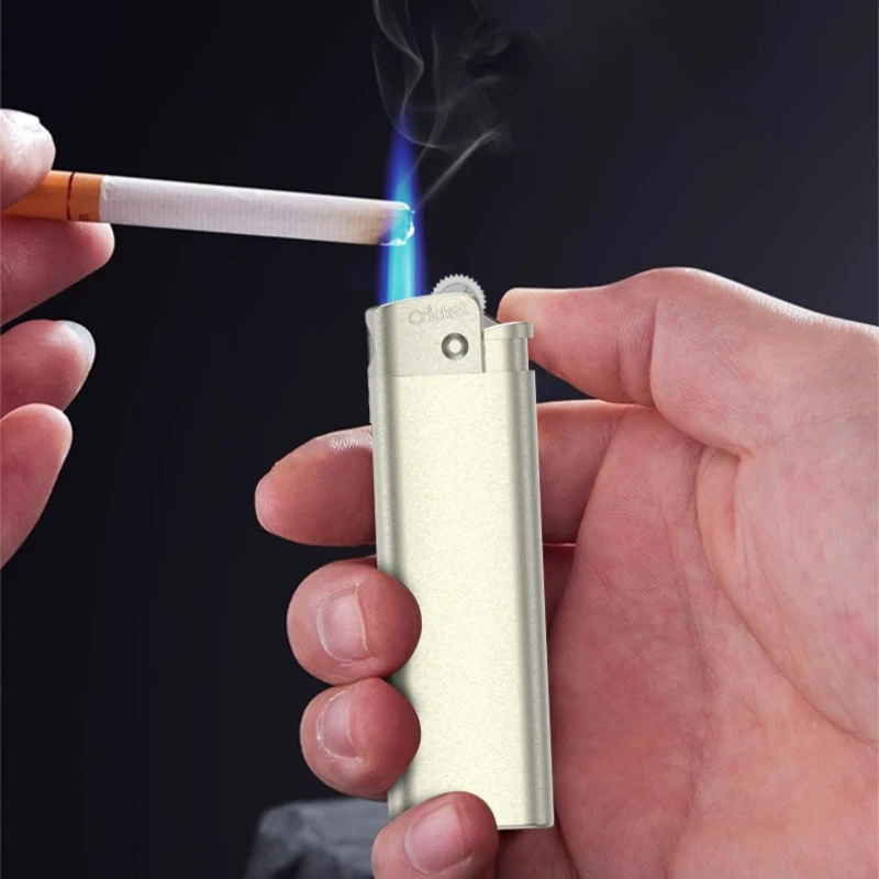 Cricket Refillable Gas Lighter Explosion-proof Durable Creative Retro Appearance Pulley Lighter Men's Gift Cigarette Accessories