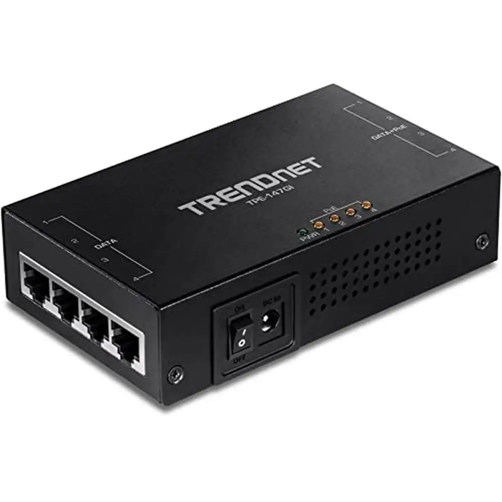 Effective 65W 4-Port Gigabit PoE  Injector Seamless Network Integration