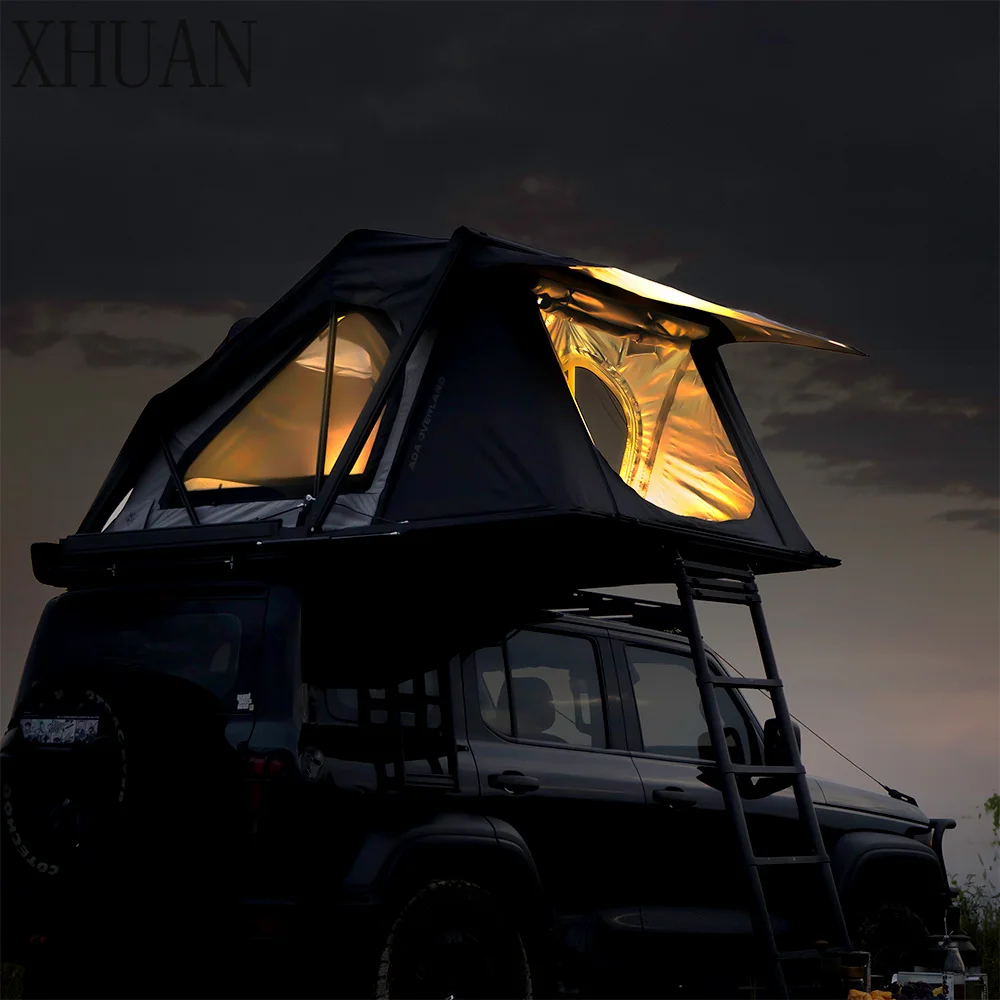 New Design Structure Patent Extendable Inflatable Mattress Car Rooftop Moisture-Proof Fiberglass Base Tent