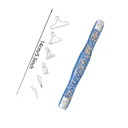 5d Diamond Painting Tool Set New Resin Dot Drill Pen DIY Accessories Plastic Transparent Drill Bits Clay Tray Cross Stitch Kit