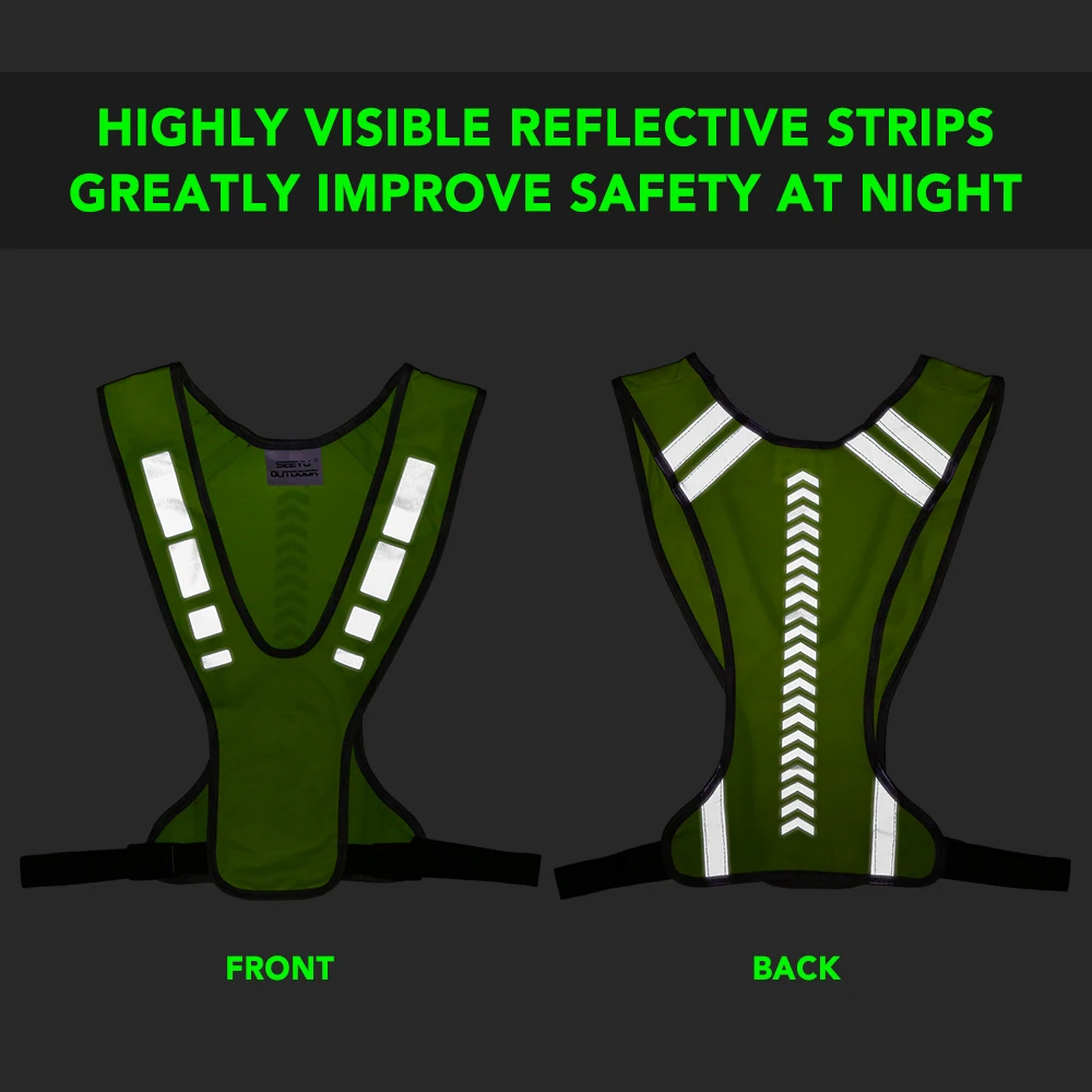 High Visibility Reflective Vest Working Clothes Motorcycle Cycling Sports Outdoor Reflective Safety Clothing Reflective Jacket