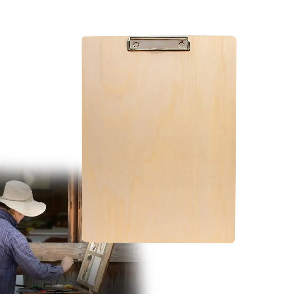 

Portable Wooden Sketch Board with Strong Clip for Indoor Outdoor Drawing Sketching Art Students Kids Adults Drawing Clip Board