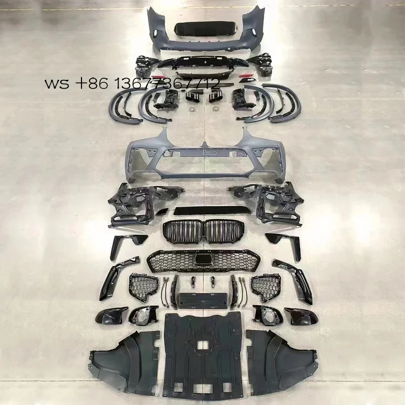 

With Grille Front Rear Bumper Body Kit Assembly X5 G05 2019-2022 Upgrade to X5M.