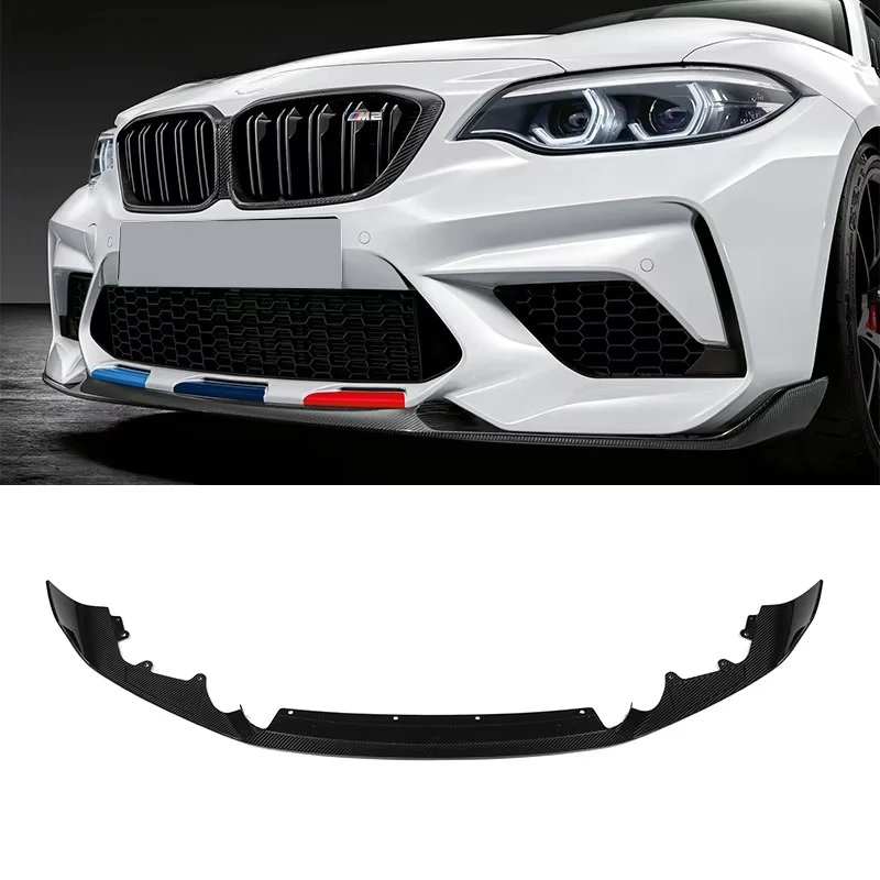 

Hot Dry Carbon Fiber Front Diffuser for M2C/ LCI F87 Competition 2018-2022 MP Style Front Bumper Lip Carbon Fiber