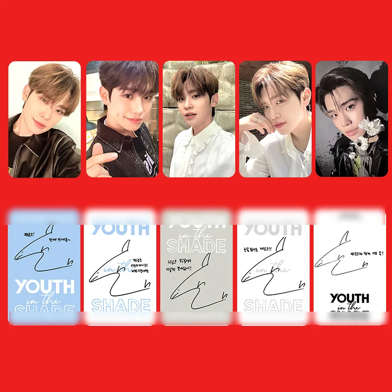 5Pcs/Set KPOP ZEROBASEONE YOUTH IN TH SHADE Album Member Selfie LOMO Cards ZB1 Zhanghao Taerae Hanbin Photocards Fans Collection