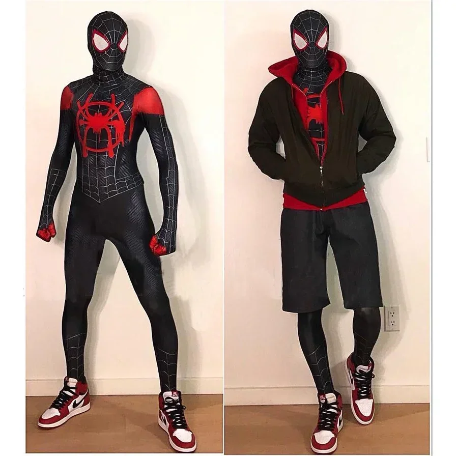 

Hot Toys Inventory Miles Spider-Man Tights Adult Mens Cosplay Superhero Halloween Costume Funny Clothes