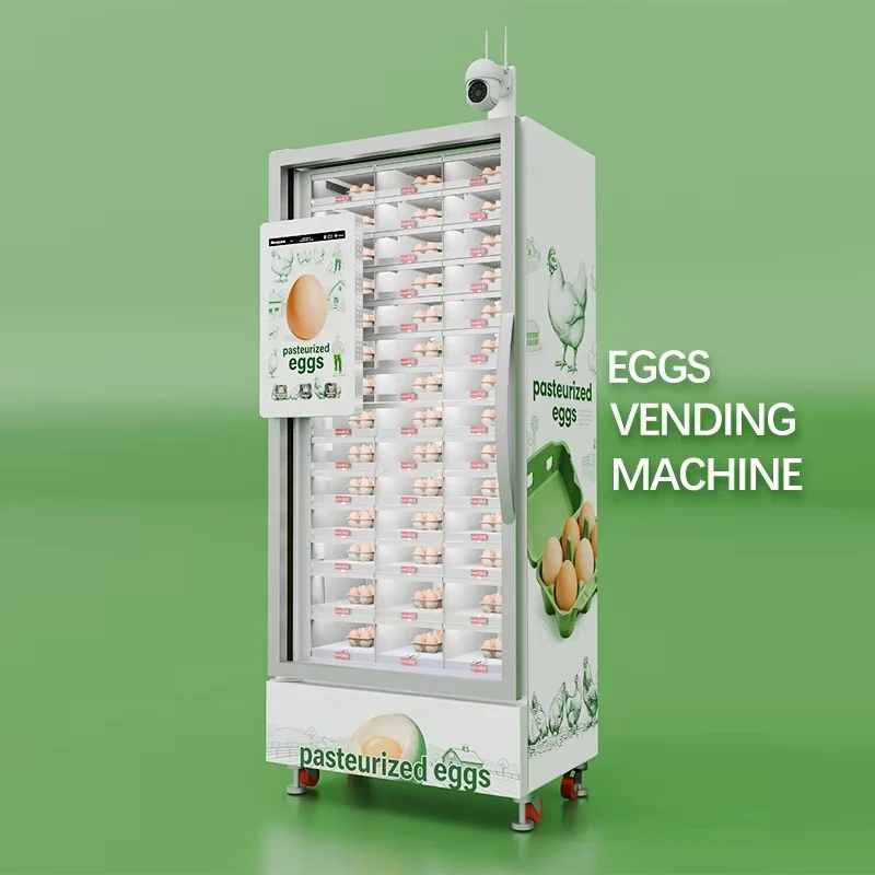 Refrigerated Smart Fresh Food Locker Vending Machine for Egg Meat Sushi Salad With Automatic Payment Customized